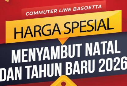 KAI Commuter Hadirkan Promo Nataru! Tiket Commuter Line Basoetta Cuma Rp50 Ribu